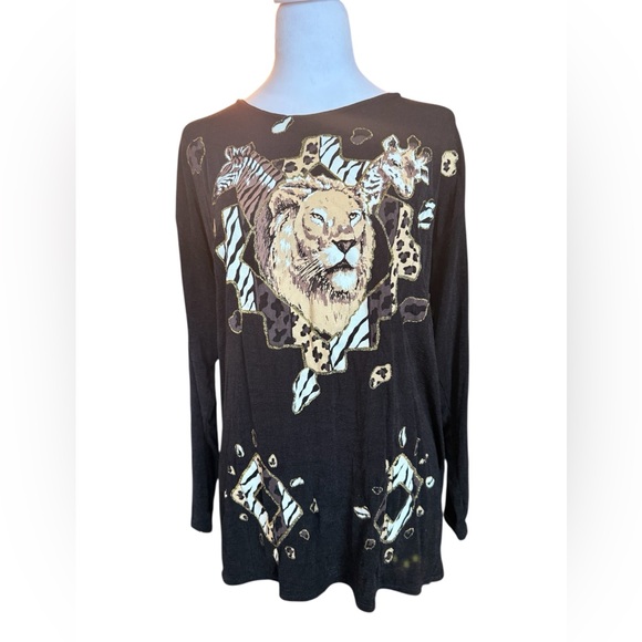 Vintage Y2K Lion Shirt - Picture 4 of 6